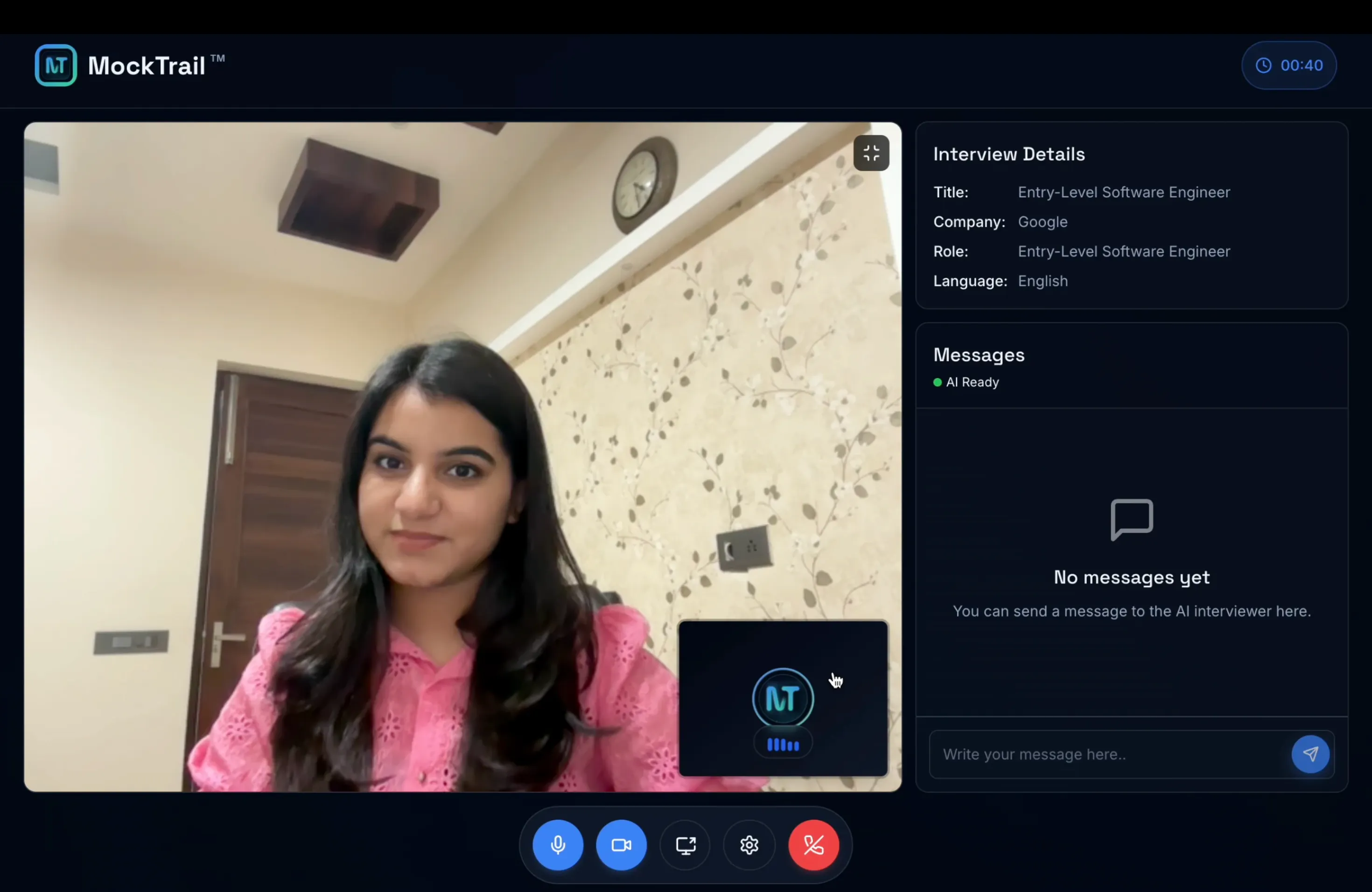MockTrail - Practice Interview with AI gallery image