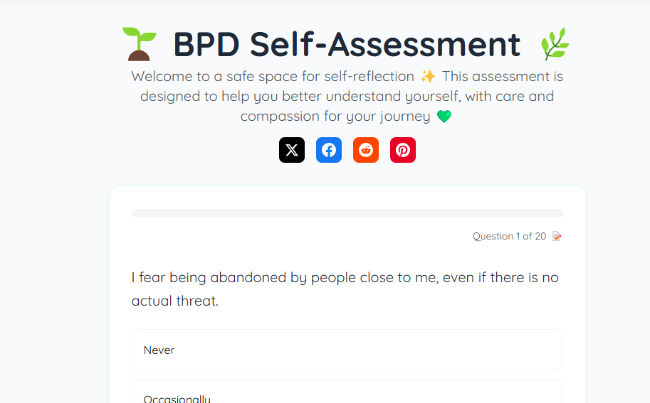 Test BPD gratuito online media 1
