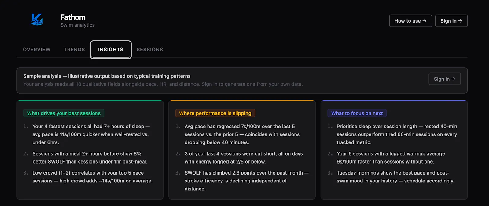 Fathom — Swim Analytics screenshot 3