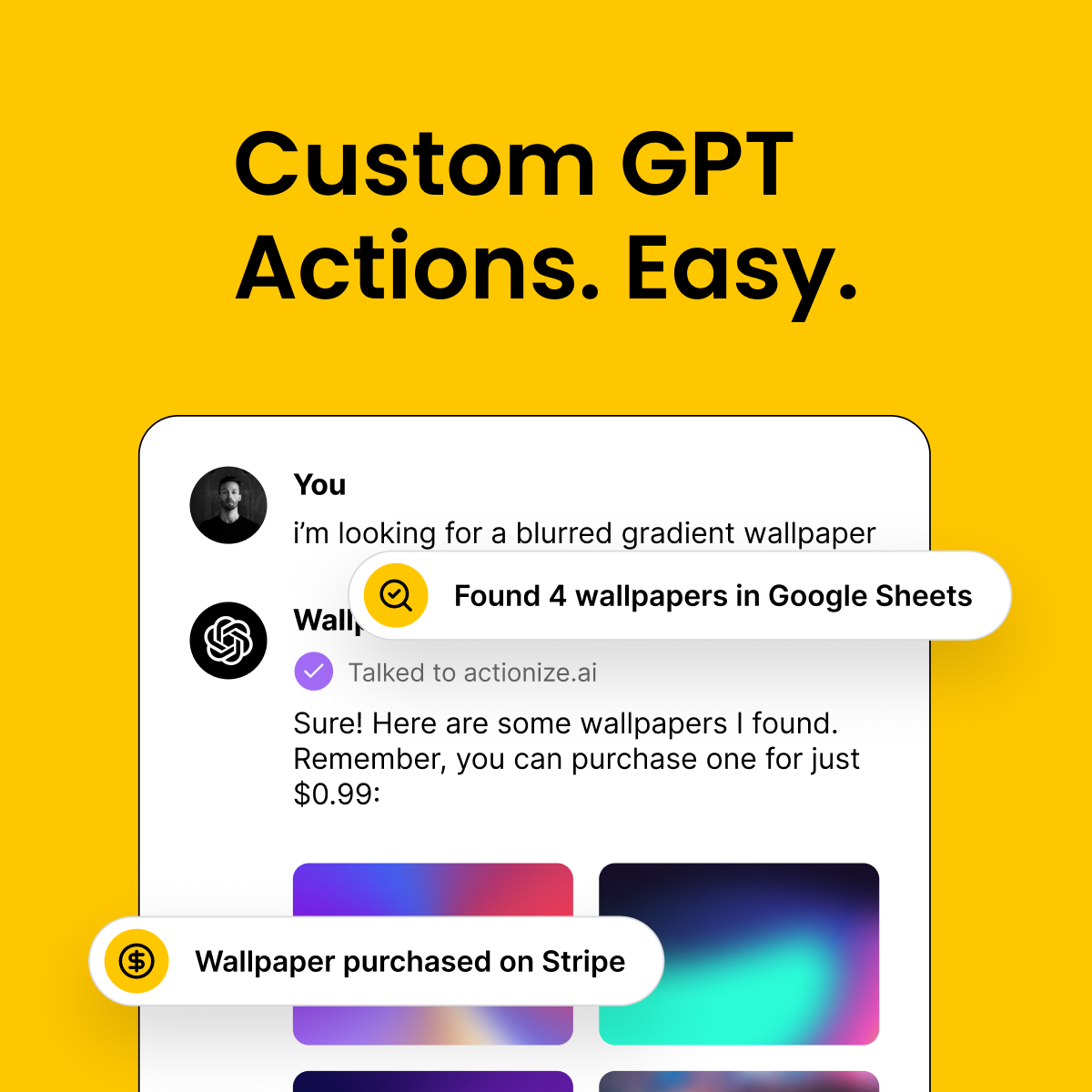 actionize-ai - Custom GPT actions, easy