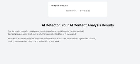 AI Content Detection - AI Detector Free gallery image