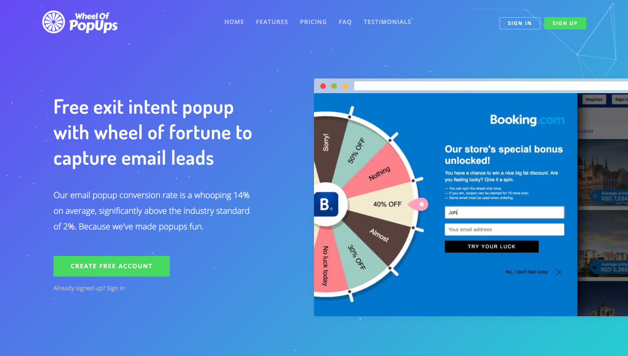 Wheel of Popups gallery image