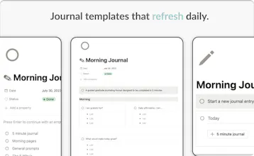 Morning Journal Template gallery image