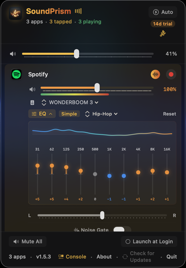 SoundPrism - Screenshot 4 showing product features and functionality