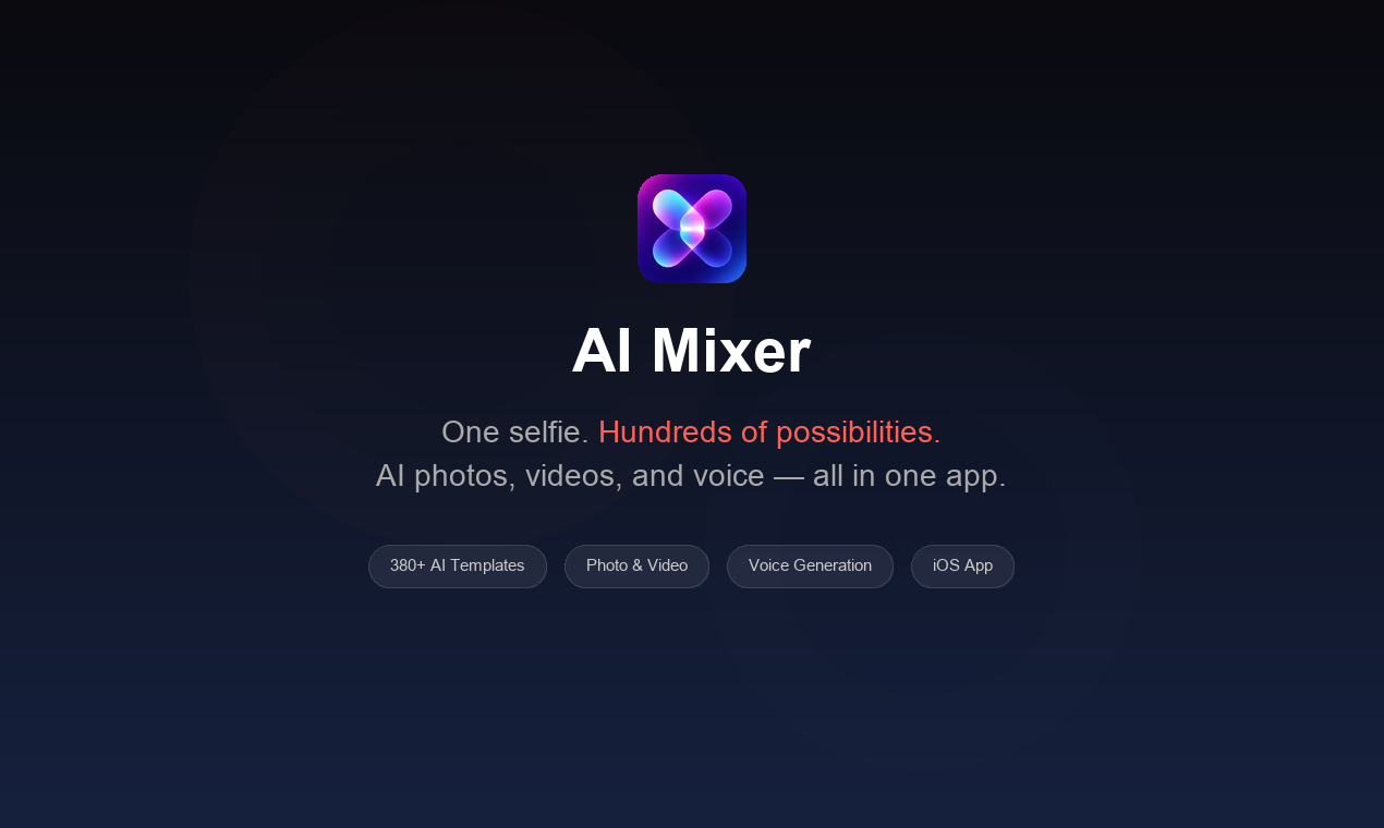 AI Mixer - Screenshot 3 showing product features and functionality