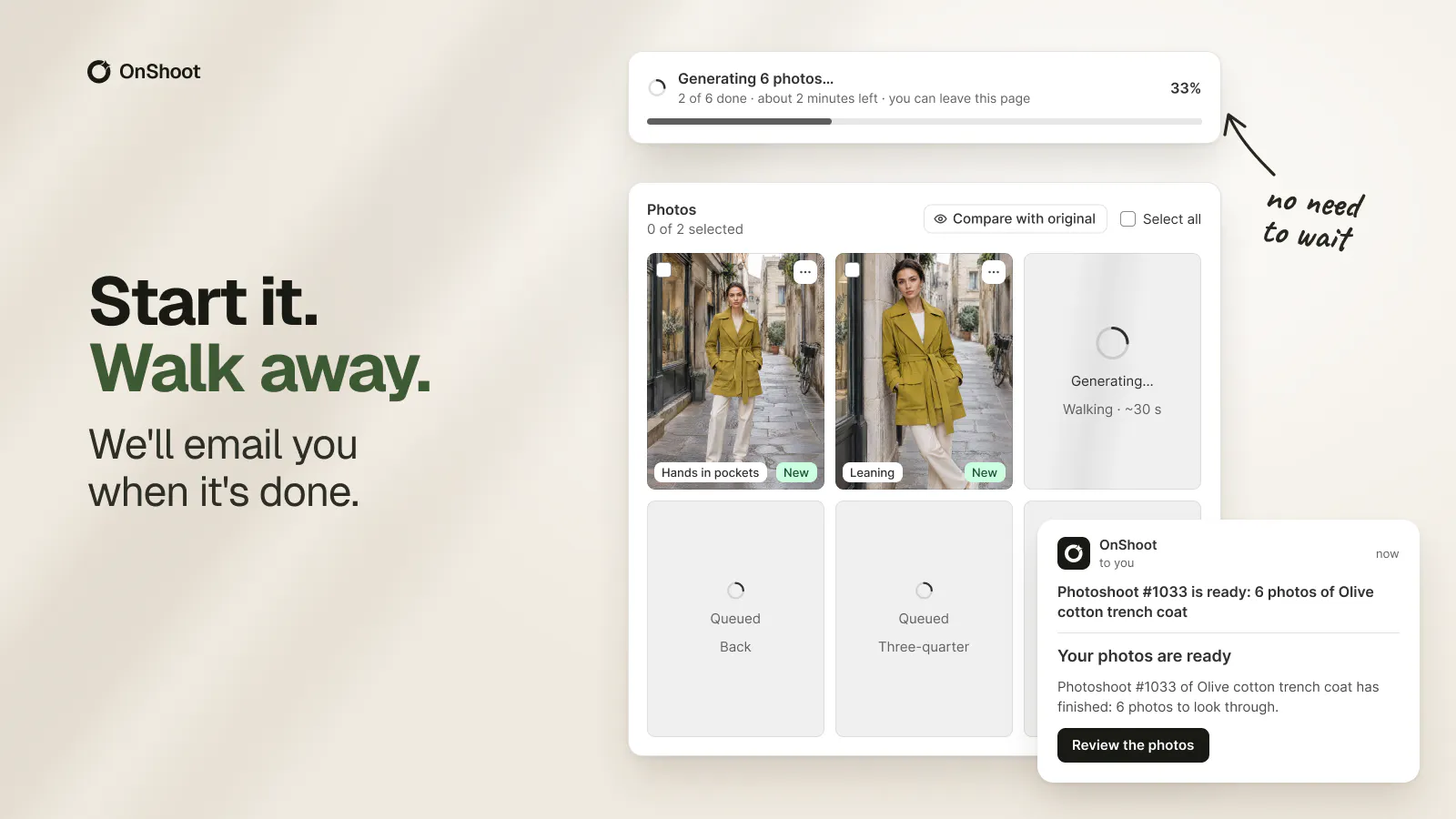 OnShoot: Bulk AI Photoshopot gallery image