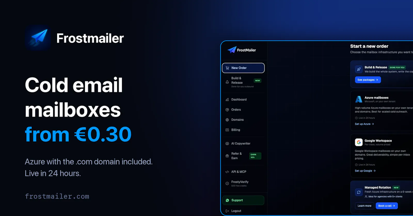 Frostmailer screenshot 1