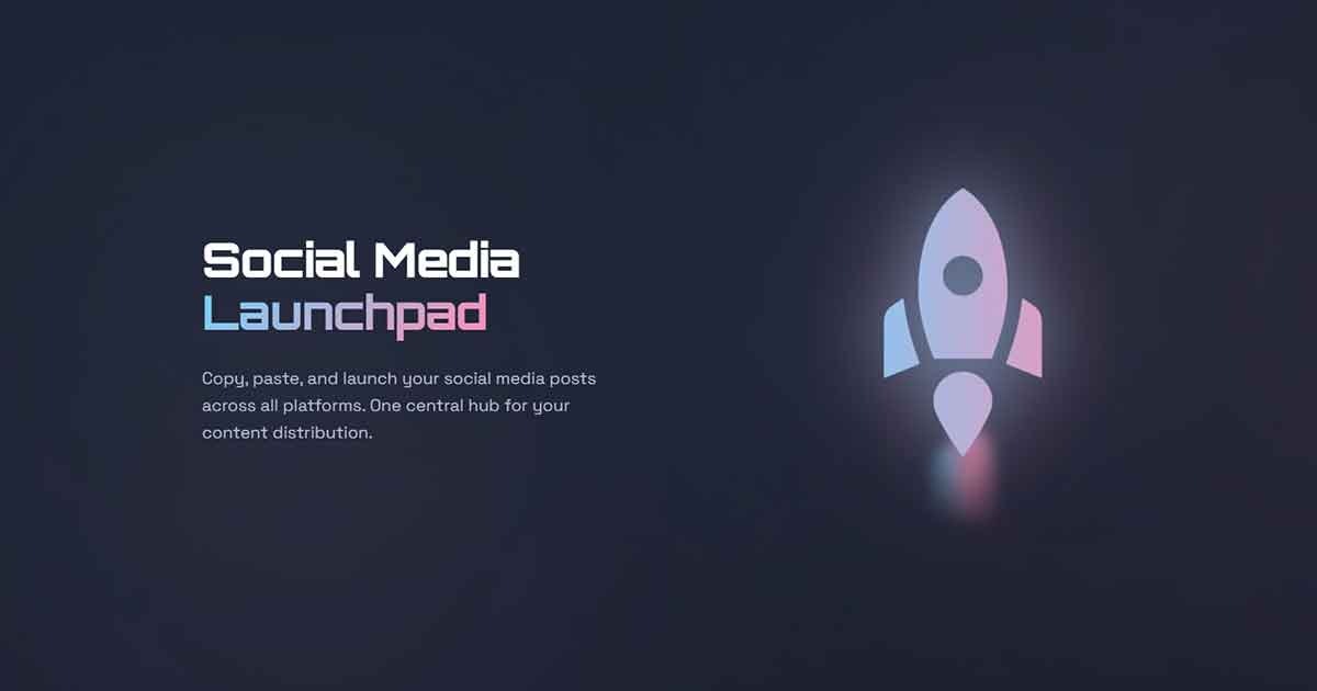 AllTheThings.Dev Social Media Launchpad - Main product screenshot demonstrating key features and user interface