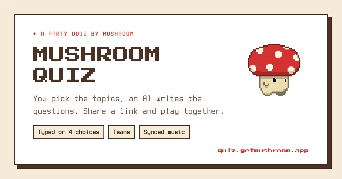 Mushroom Quiz gallery image