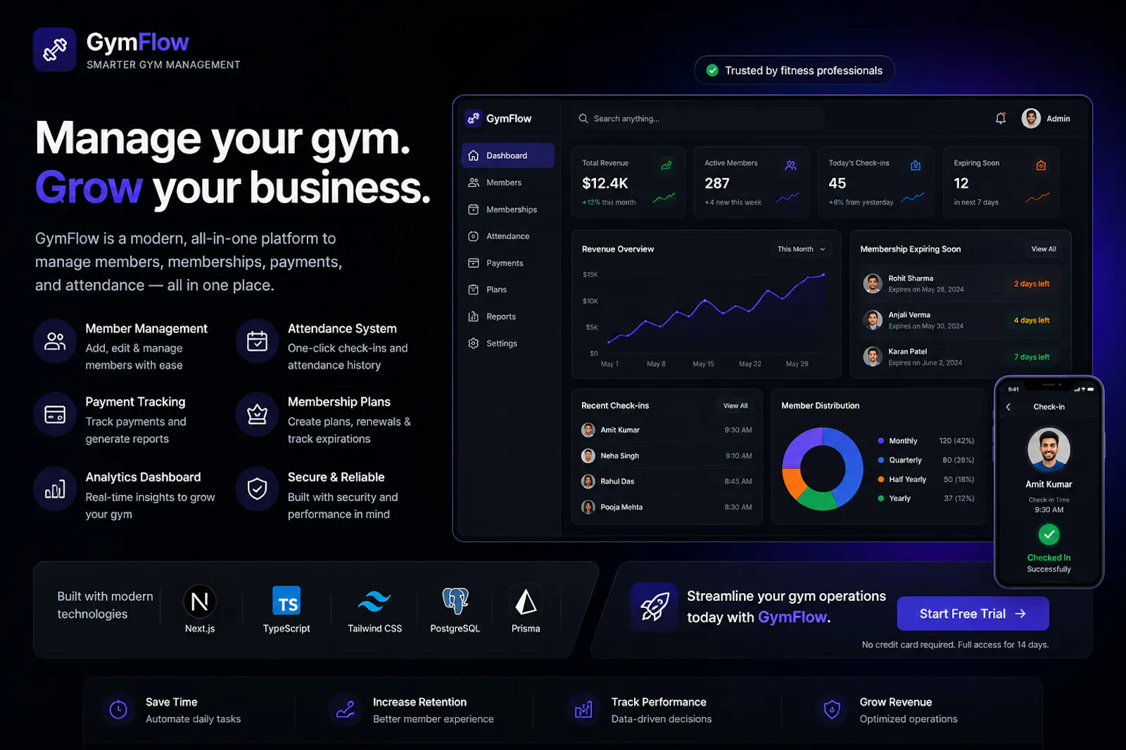 GymFlow screenshot 1