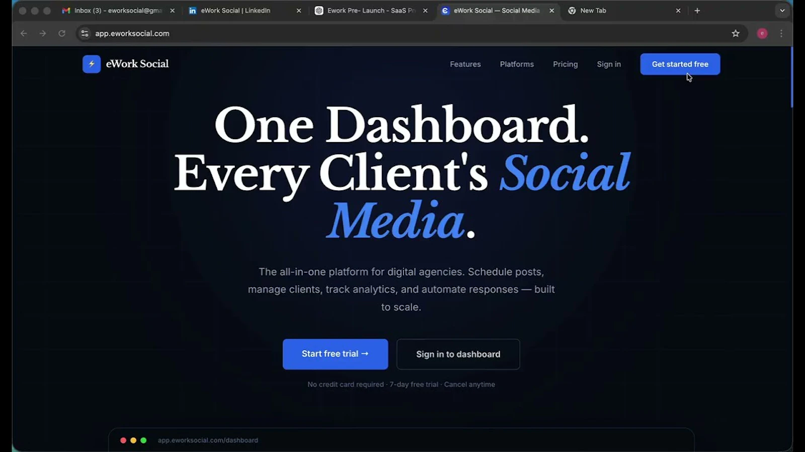 eWork Social screenshot 1 (video preview)