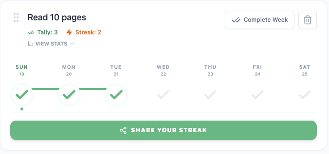 ToDo Tally - Habit app plays like a game gallery image