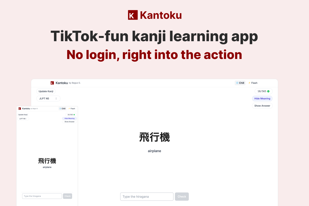 director - Aprendizaje de Kanji de estilo tiktok media 1