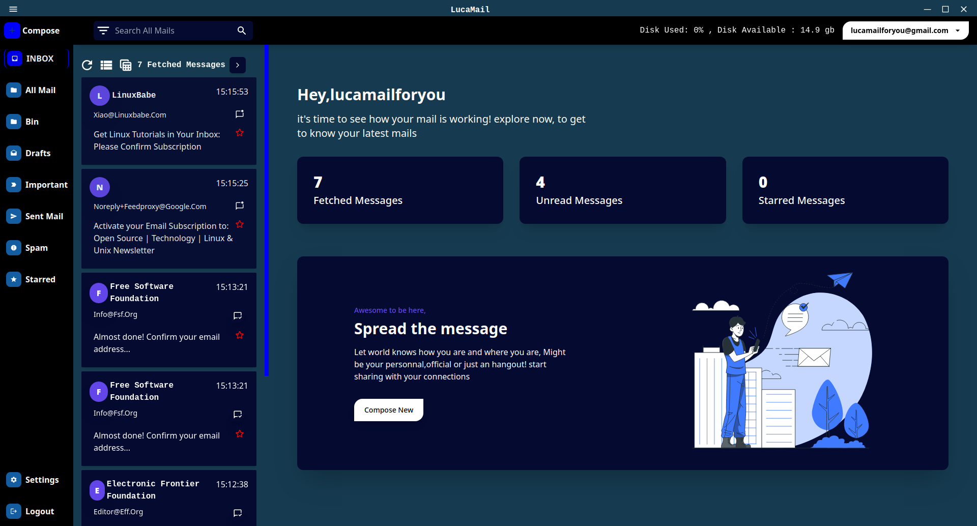 LucaMail gallery image