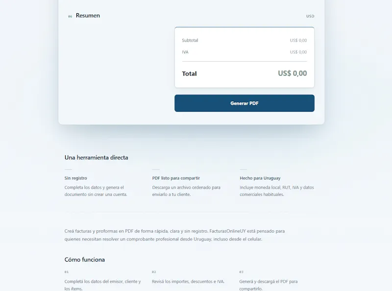 Creador/Generador de Facturas screenshot 3