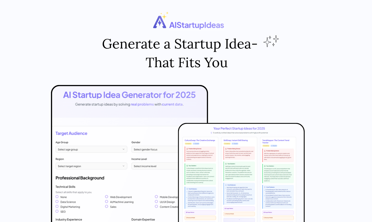 Startupideas - Generate Ideas , Validate, refine & roadmap your startup media 6