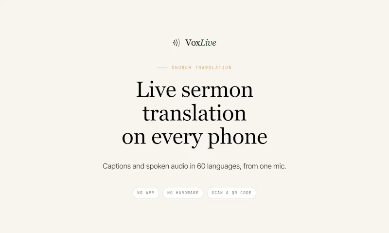 VoxLive screenshot 1