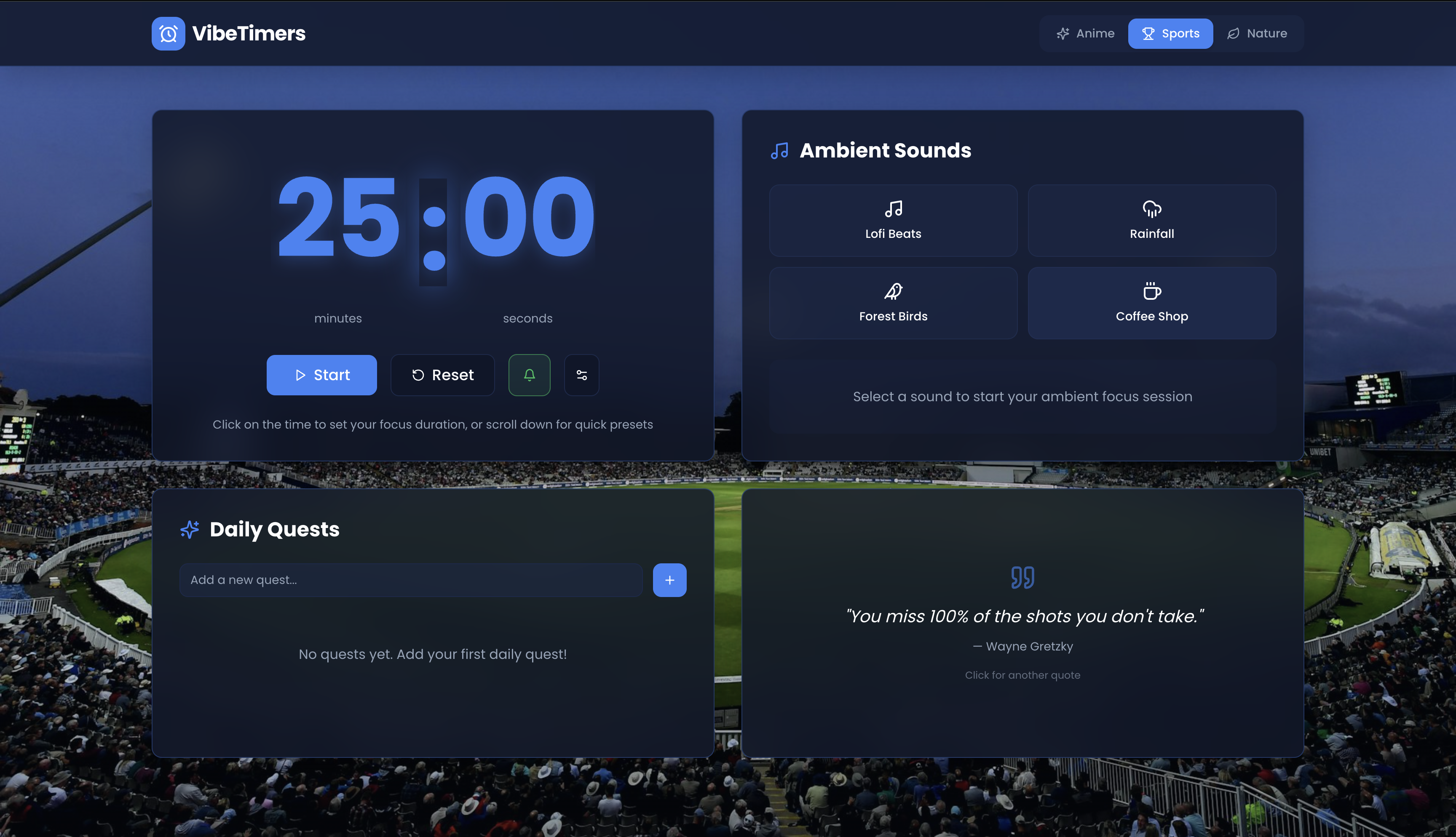 VibeTimers - Screenshot 3 showing product features and functionality
