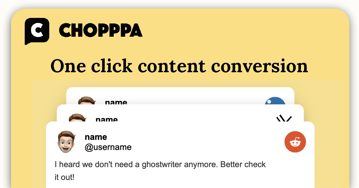 Chopppa - One click content conversion media 2