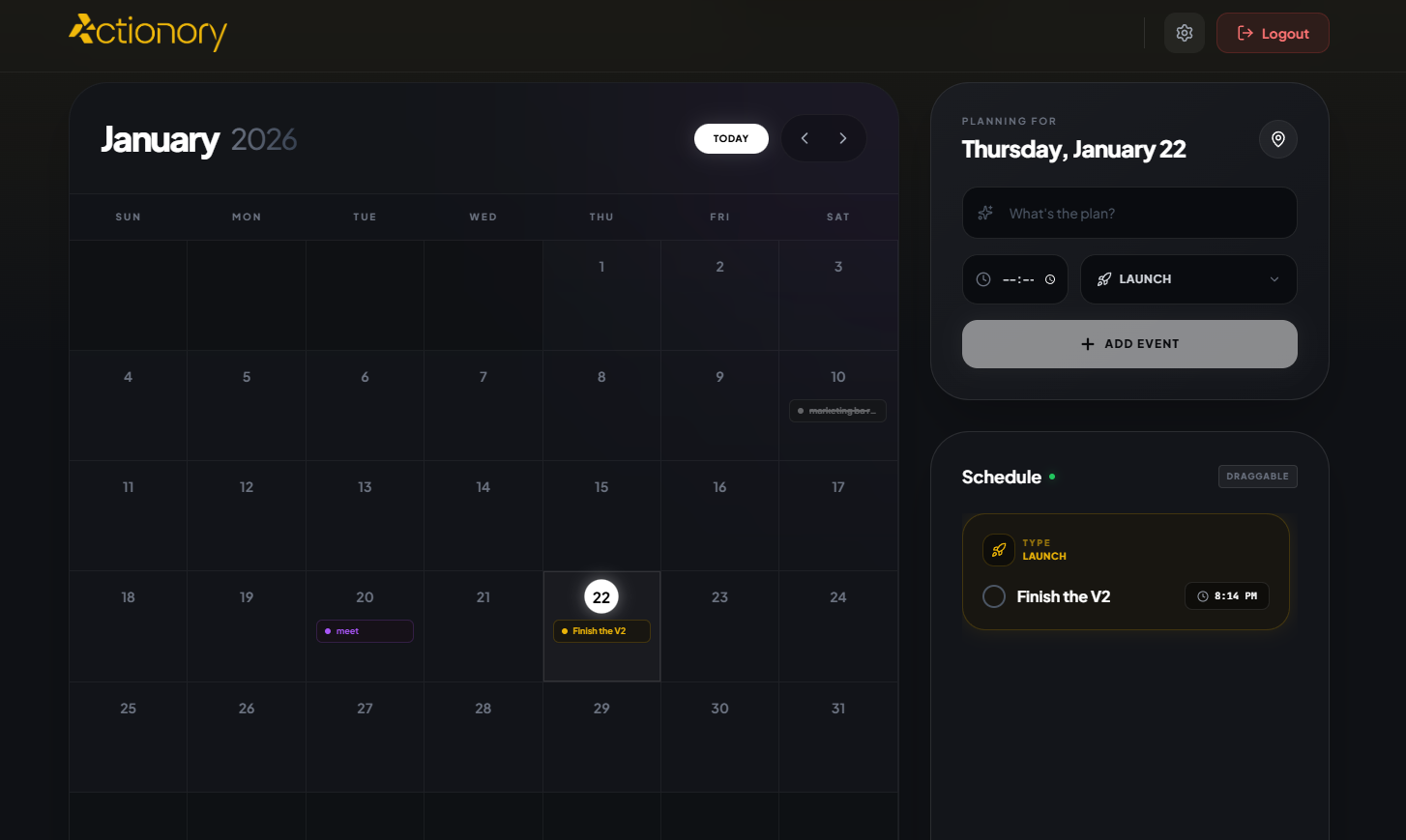 Actionory gallery image