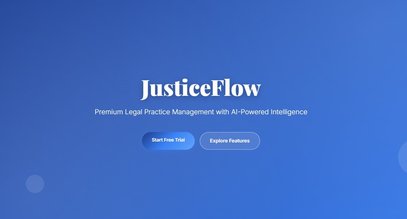 JusticeFlow - AI-Powered Legal Practice gallery image