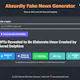 Absurdly Fake News Generator