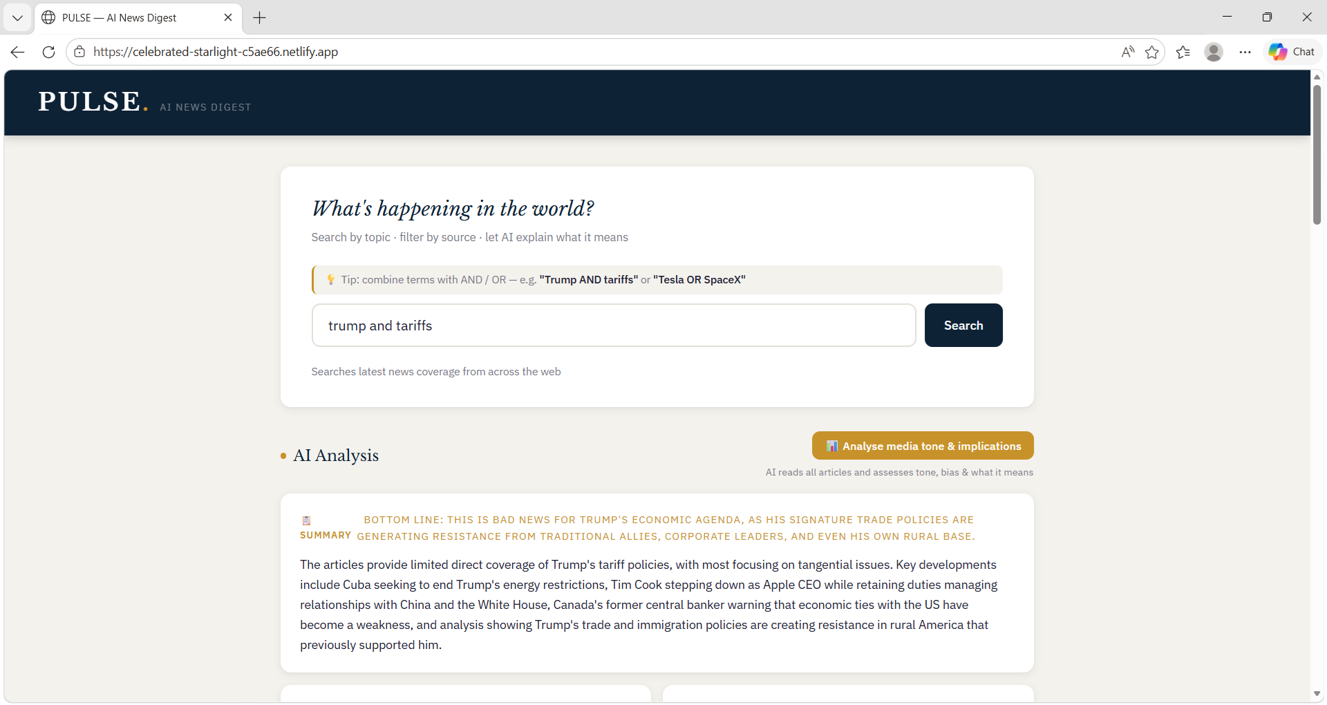 PULSE NEWS Intelligent Media Analysis gallery image