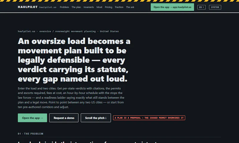 HaulPilot screenshot 2
