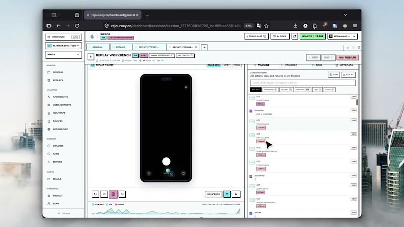 Rejourney: 17x Cheaper than Posthog screenshot 1 (video preview)