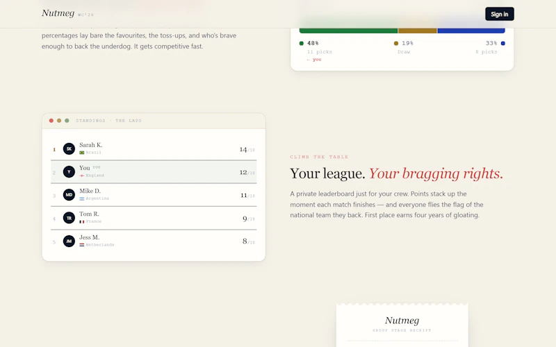Nutmeg screenshot 3