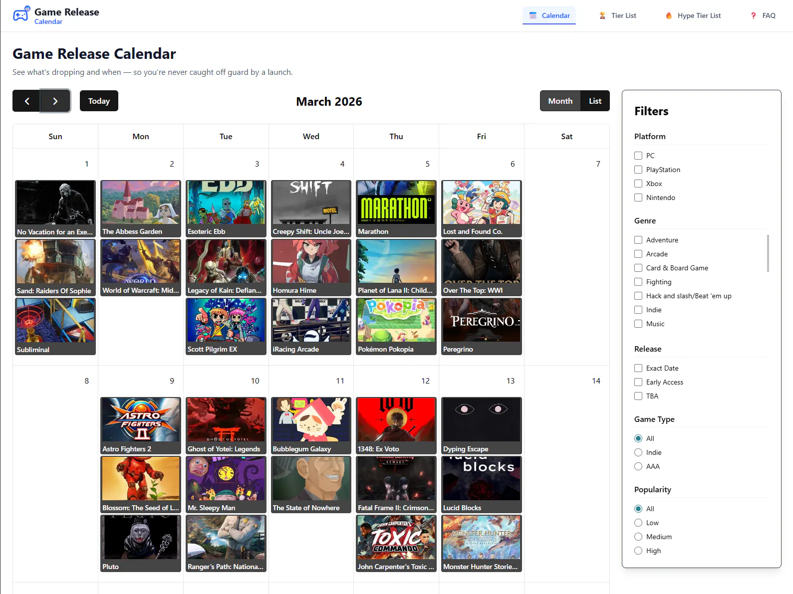 Game Release App gallery image