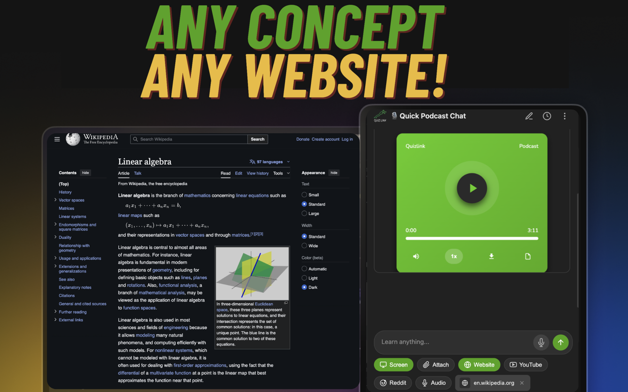 QuizLink - Screenshot 2 showing product features and functionality