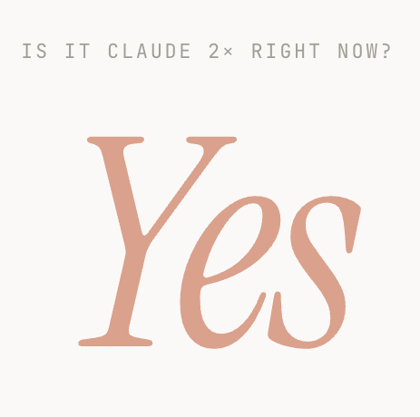 Is it Claude 2x?
