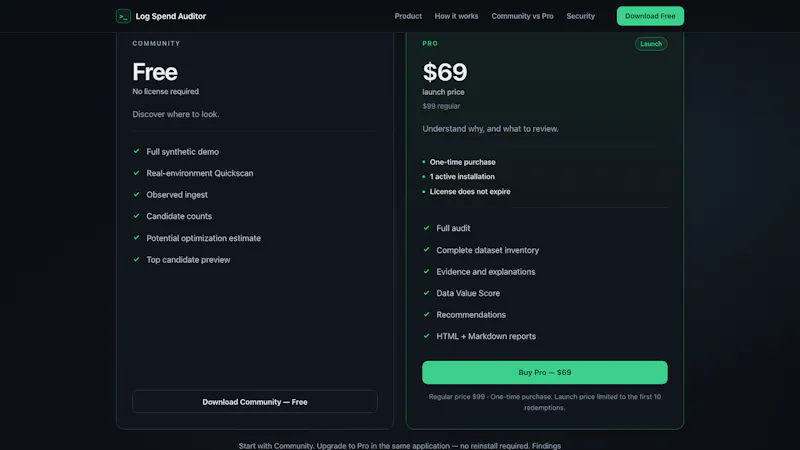 Log Spend Auditor screenshot 3
