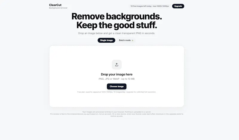ClearCut screenshot 1