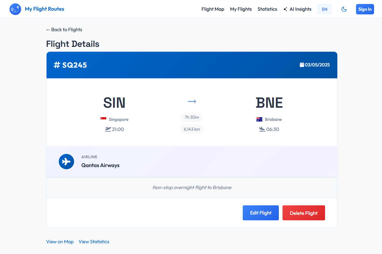 My Flight Routes gallery image