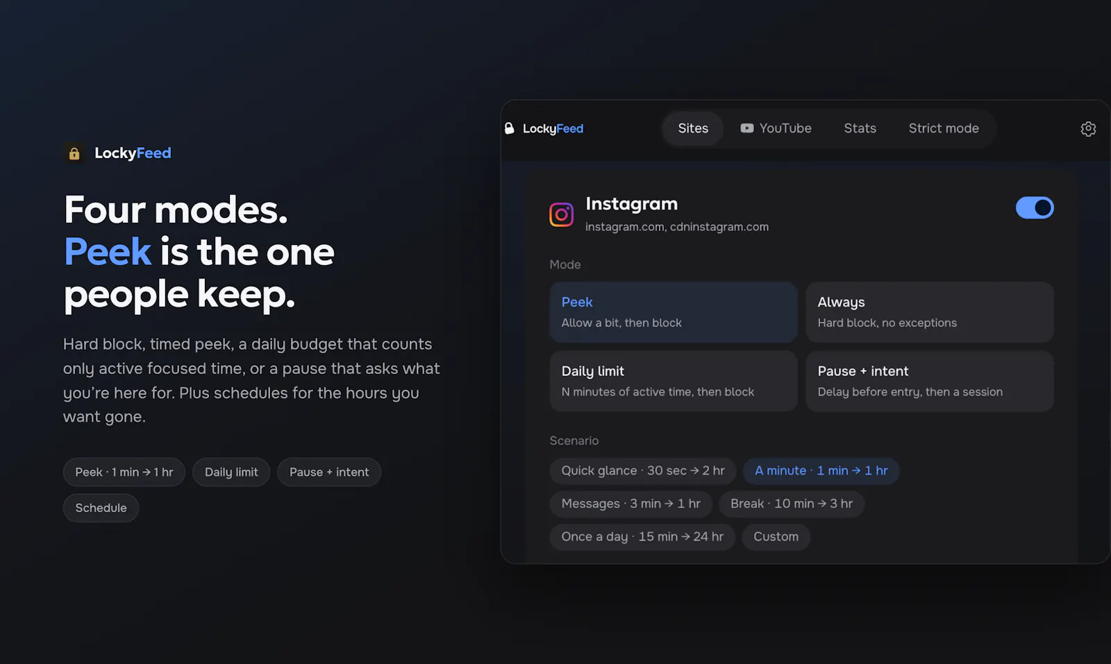 LockyFeed — a pause before the feed screenshot 3