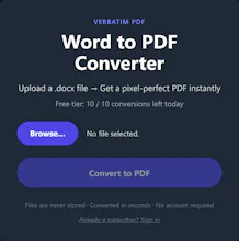 Verbatim PDF gallery image