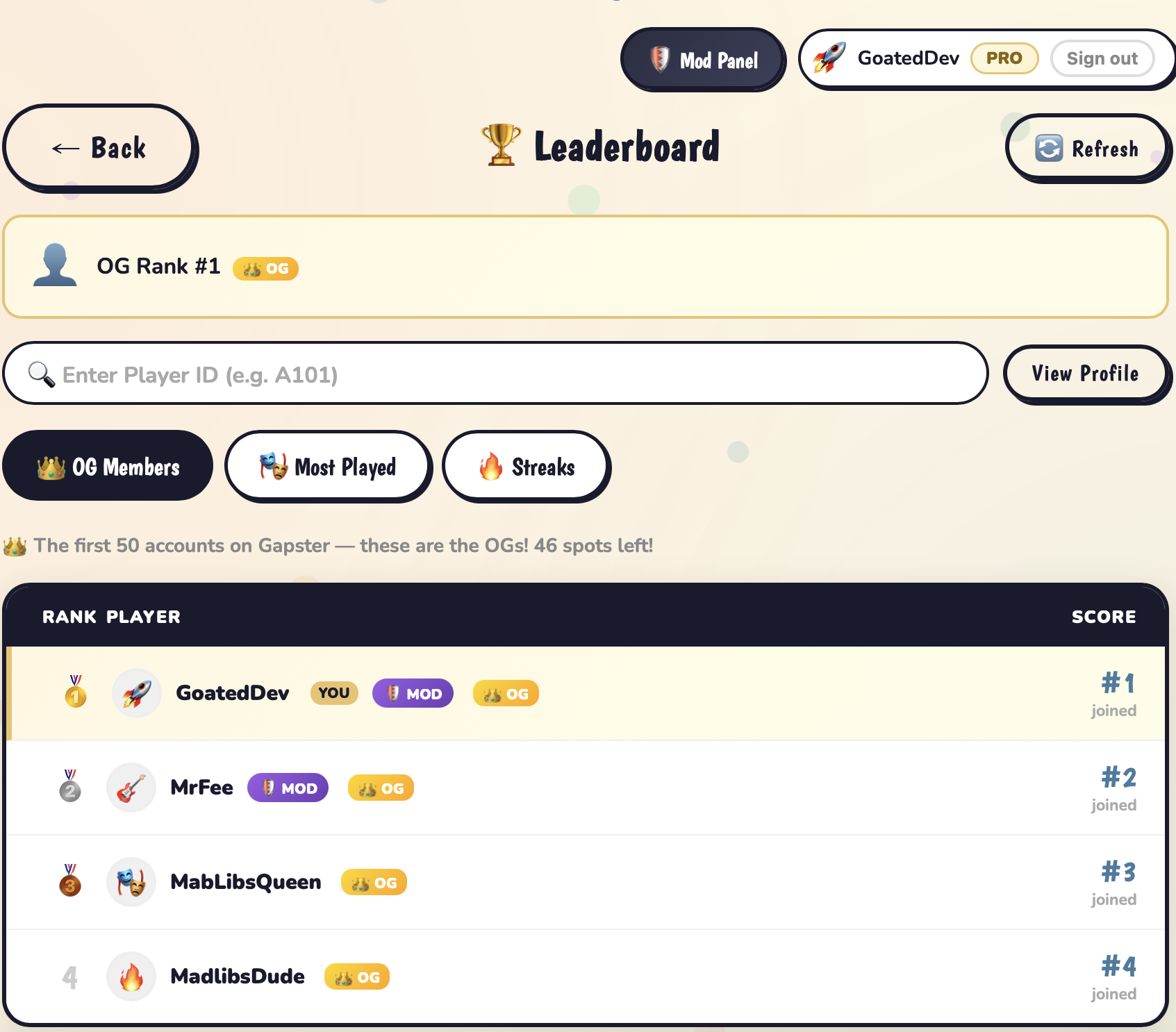 Gapster - Screenshot 3 showing product features and functionality