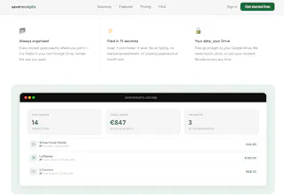Save Receipts to Google Drive Instantly gallery image