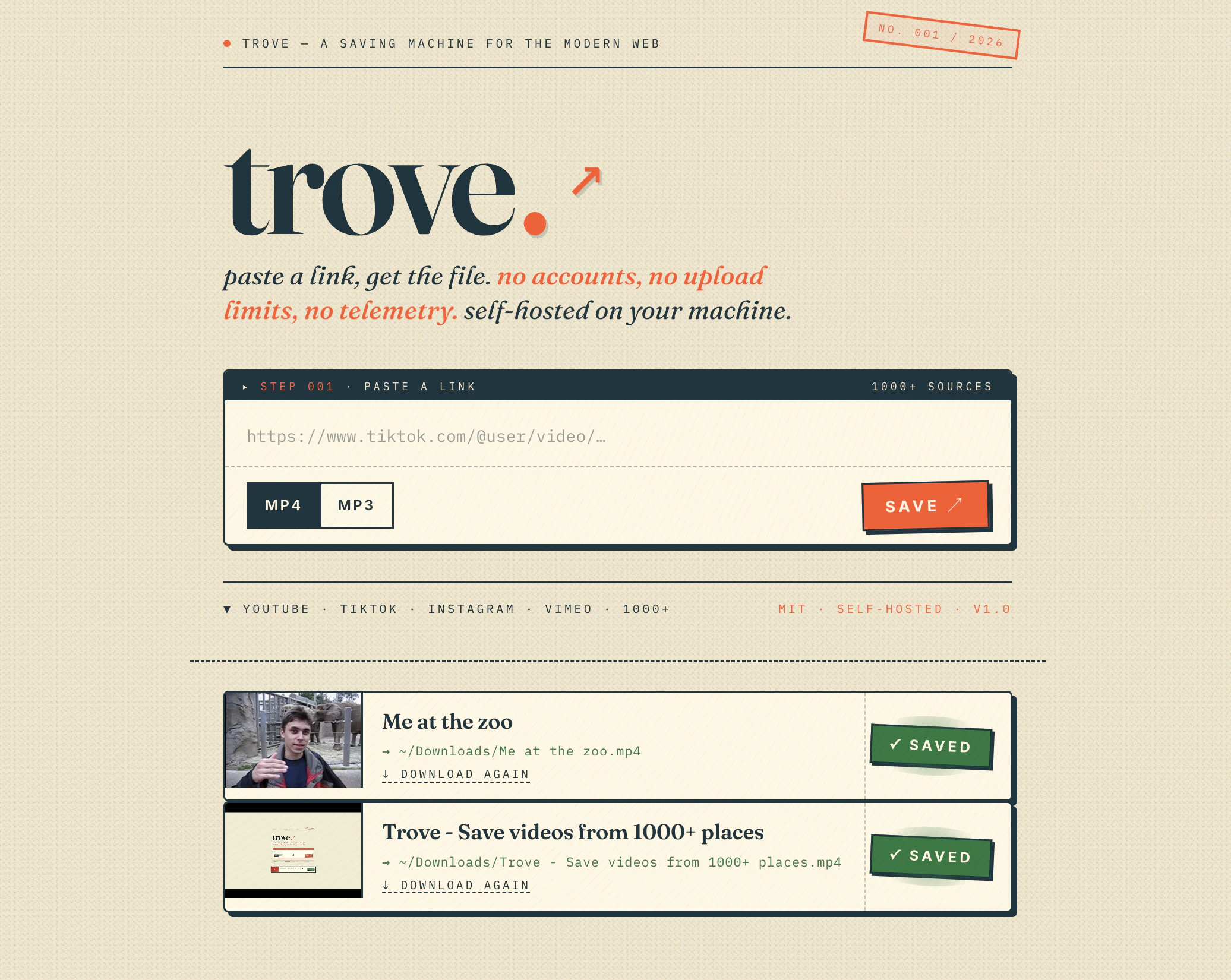 Trove - Download videos from 1000+ sites screenshot 3