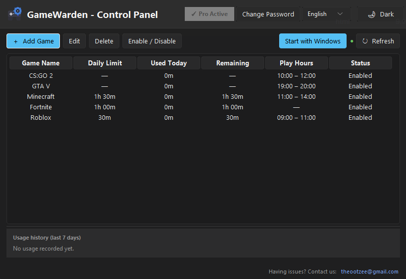 GameWarden — Parental Game Time Control gallery image