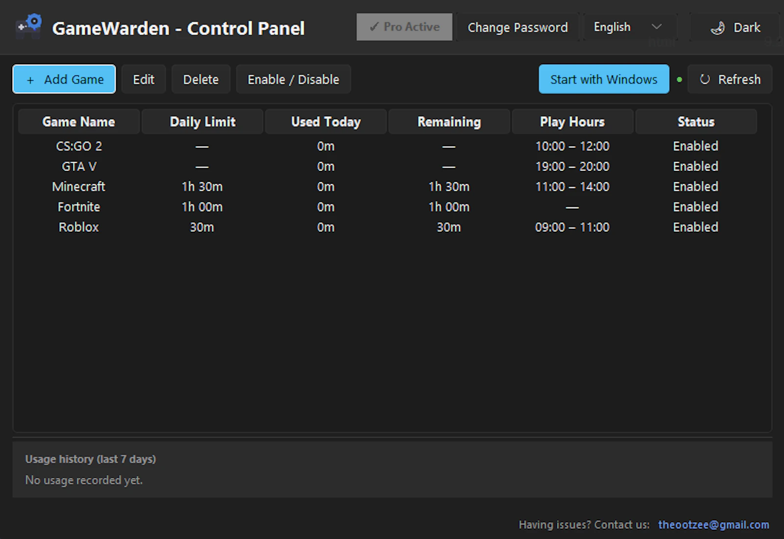 GameWarden — Parental Game Time Control screenshot 1