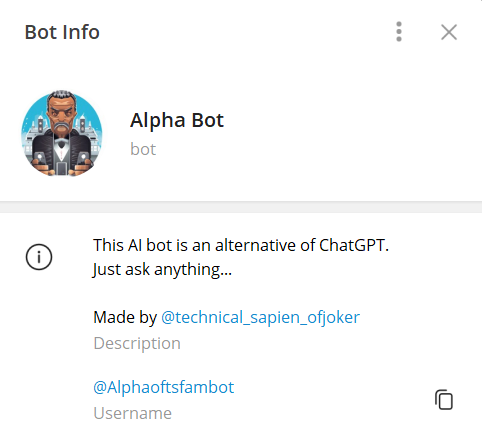 Alfa -bot - Een AI bot -alternatief voor chatgpt, meer handig media 1