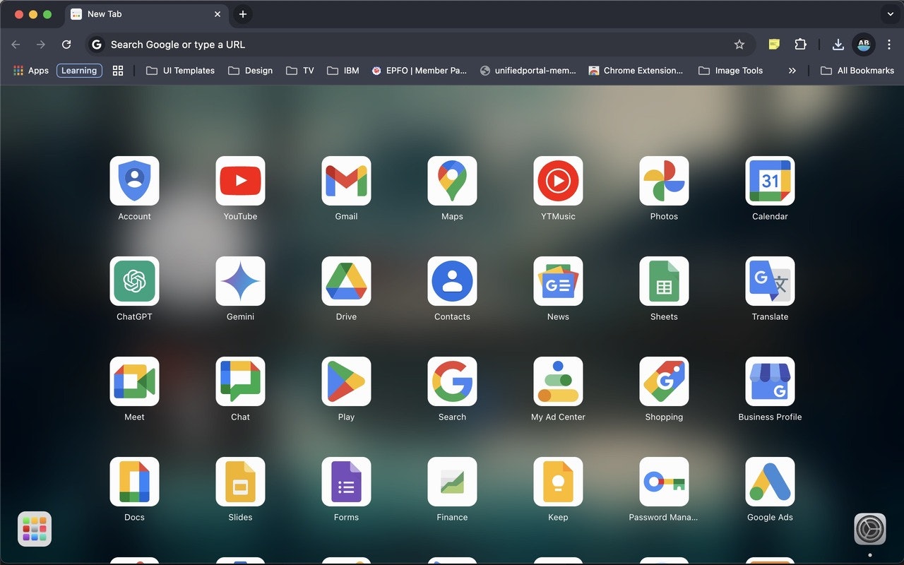 وسائط علامة التبويب MAC الجديدة - تمديد تجربة علامة التبويب الجديدة المستوحاة من MacOS 6