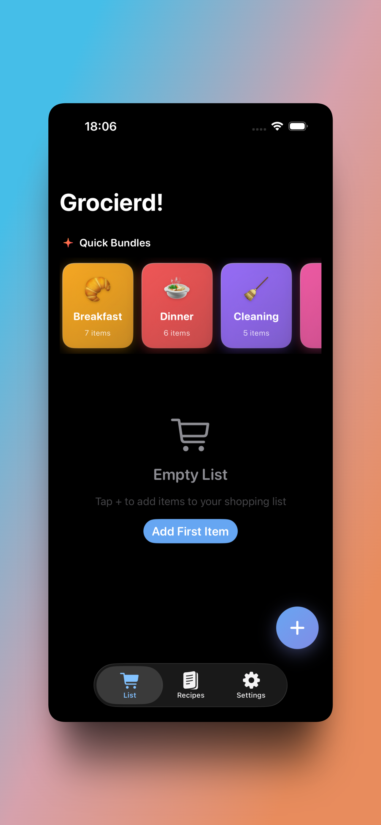 Grocierd! - Shopping List - Screenshot 4 showing product features and functionality