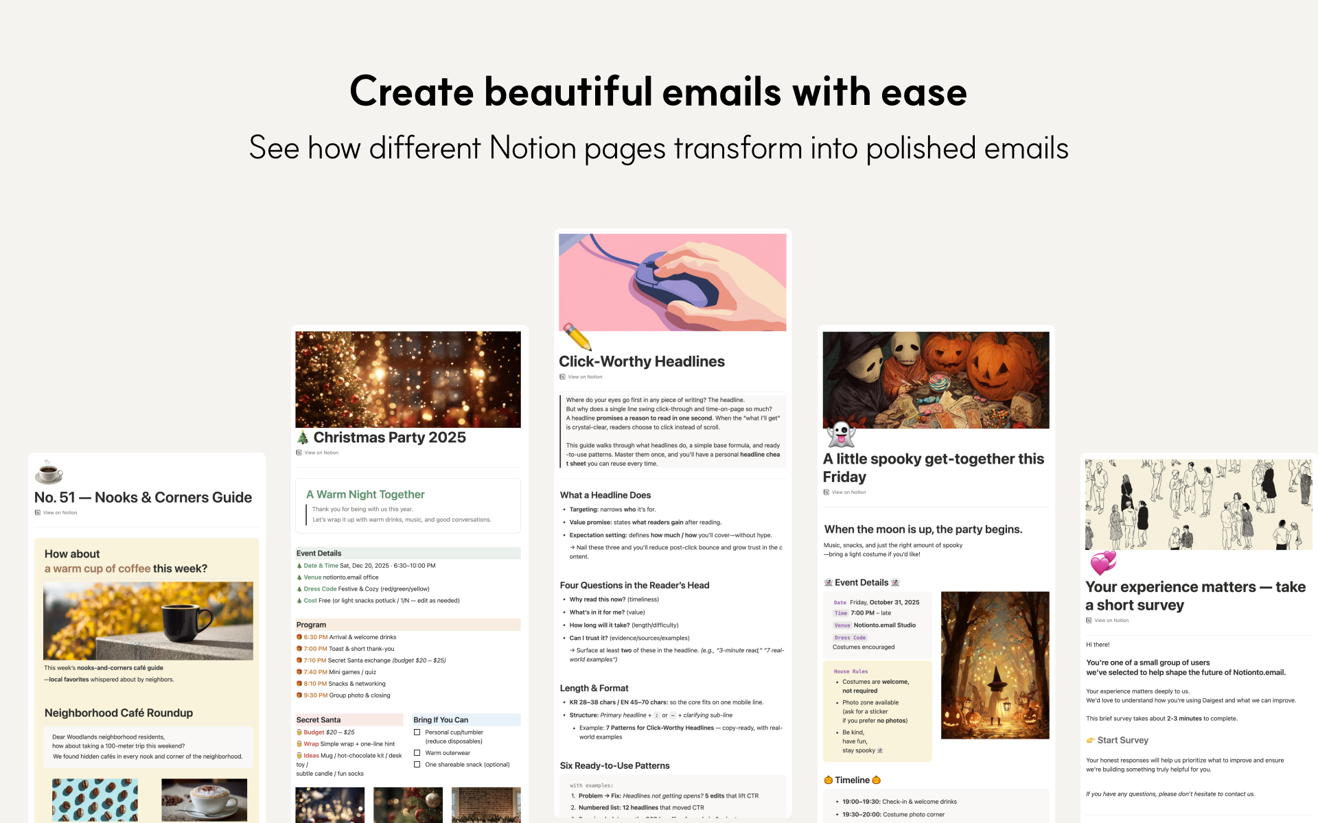 Convert Notion to Email Effortlessly gallery image