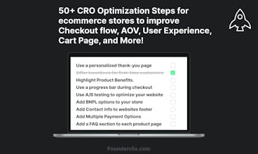 The Ecommerce CRO Checklist gallery image