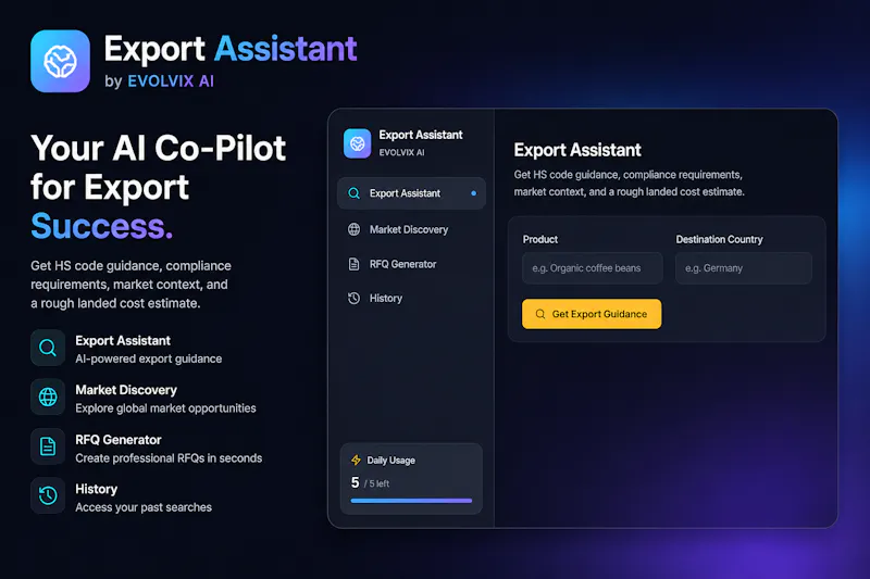 Export Assistant by Evolvix AI screenshot 3