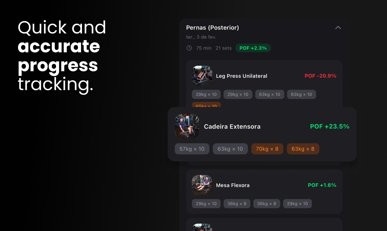 BasicFit - Gym Workout Tracker  - Main product screenshot demonstrating key features and user interface